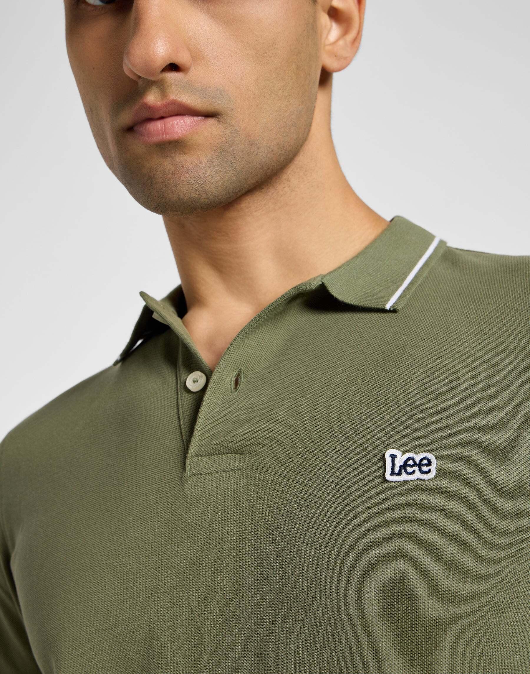 Lee  Langarmpolo Longsleeves Pique Polo 