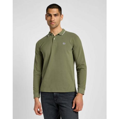 Lee  Langarmpolo Longsleeves Pique Polo 