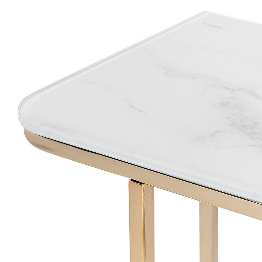 Beliani Konsolentisch aus Sicherheitsglas  CALVERT  