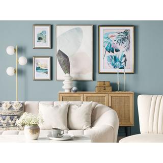 Beliani Imprimé mural encadré en Papier Moderne TOUBA  