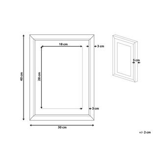 Beliani Imprimé mural encadré en Papier Moderne TOUBA  