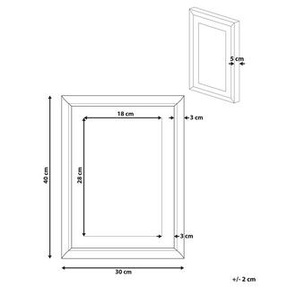 Beliani Imprimé mural encadré en Papier Moderne TOUBA  