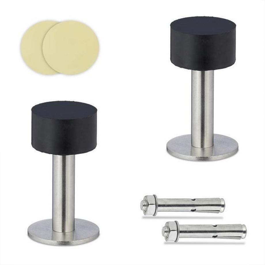 B2X  Fermaporta in gomma, 2 pezzi 