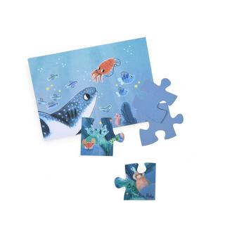 Moulin Roty  Leuchtendes Walfisch Puzzle 