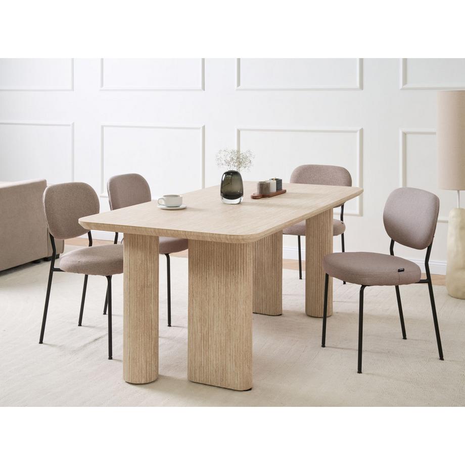 Beliani Table de repas en MDF  BARROY  