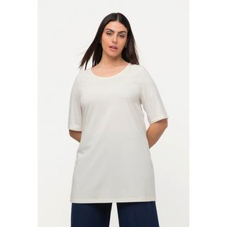 Ulla Popken  T-shirt, liens croisés dans le dos, col rond, manches courtes 