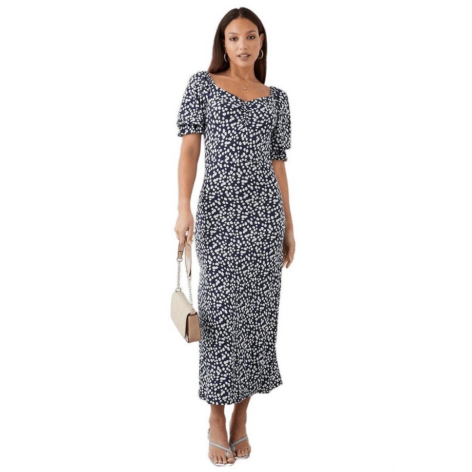 Dorothy Perkins Abito Midi Scollo a Cuore a Pois  