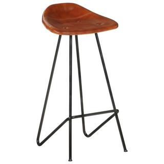 VidaXL Tabouret de bar cuir  