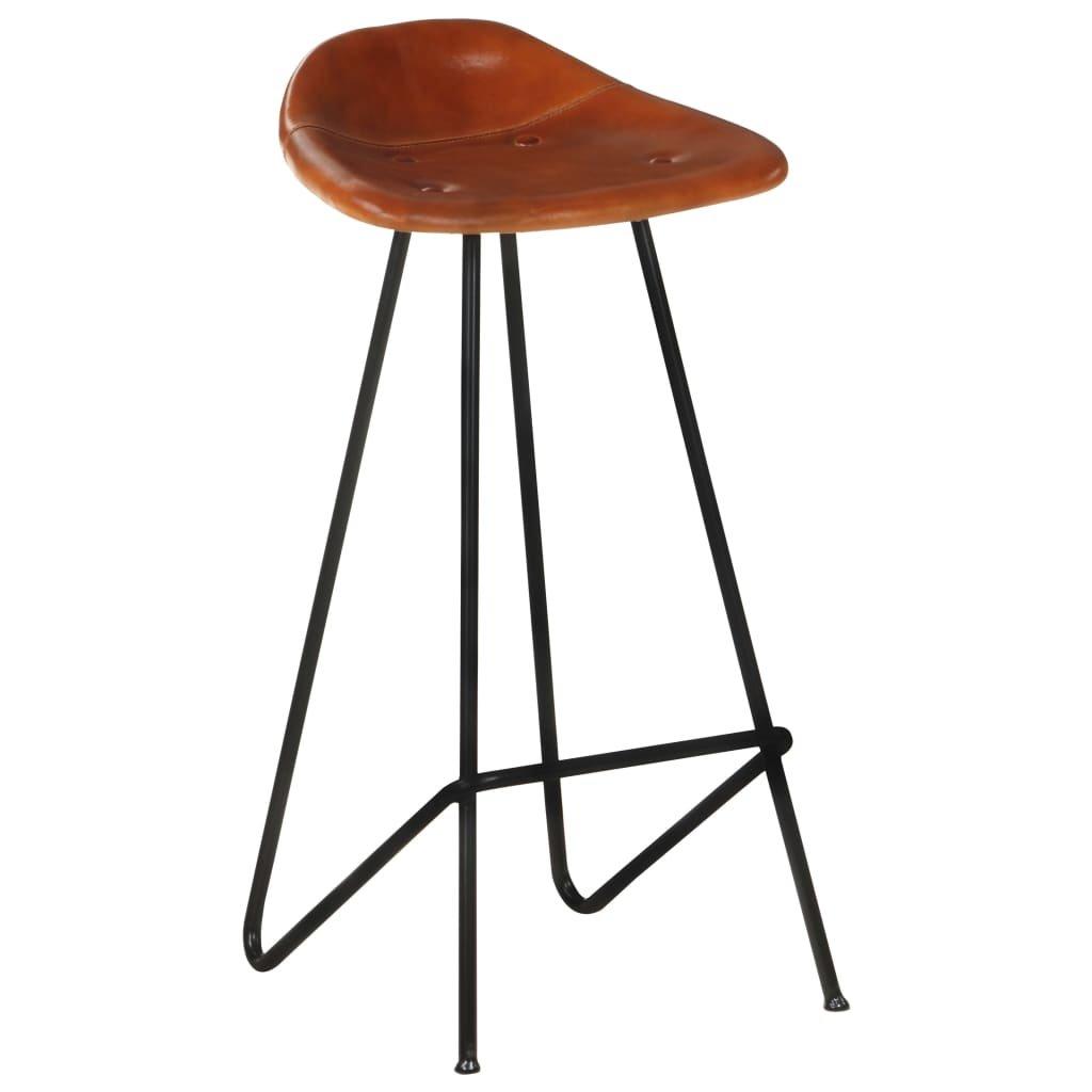 VidaXL Tabouret de bar cuir  