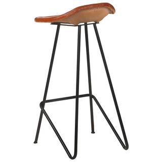 VidaXL Tabouret de bar cuir  