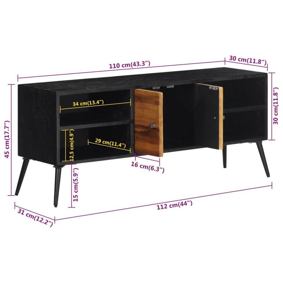 VidaXL Tv-schrank teak  