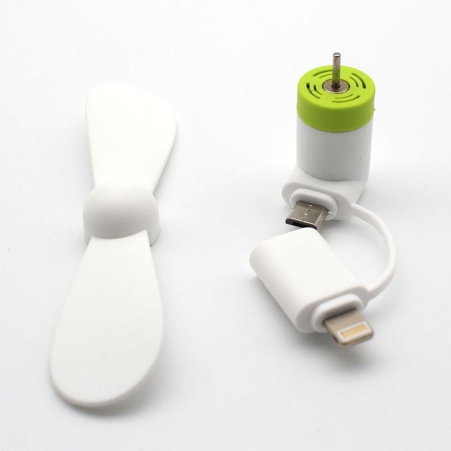 eStore Ventola Micro USB / Lightning - Bianca  