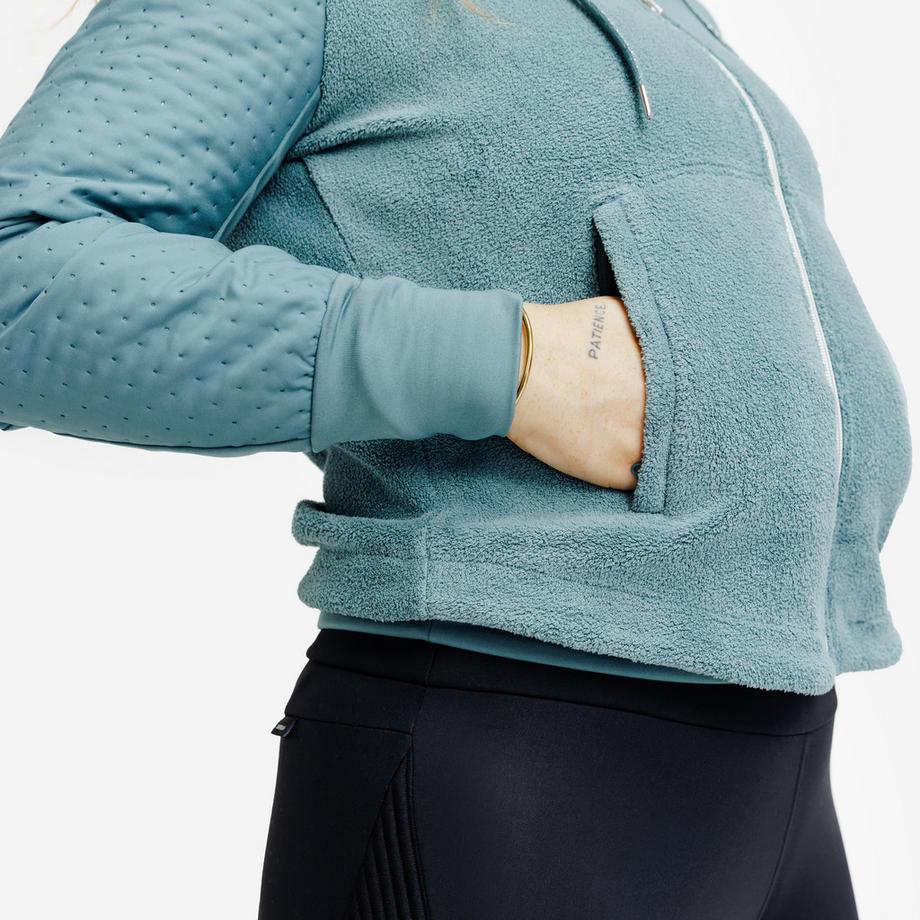 FOUGANZA  Sweat-shirt équitation femme zippé polyester 