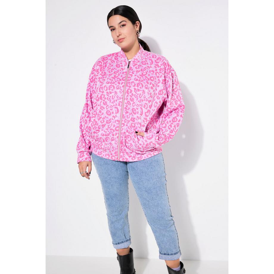 Studio Untold Blouson Oversize Imprimé Léopard Coloré  