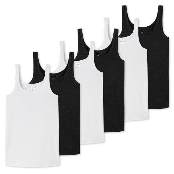 Image of 6er Pack Teens Girls 955 Organic Cotton - Tops Unterhemden Mädchen Multicolor 140