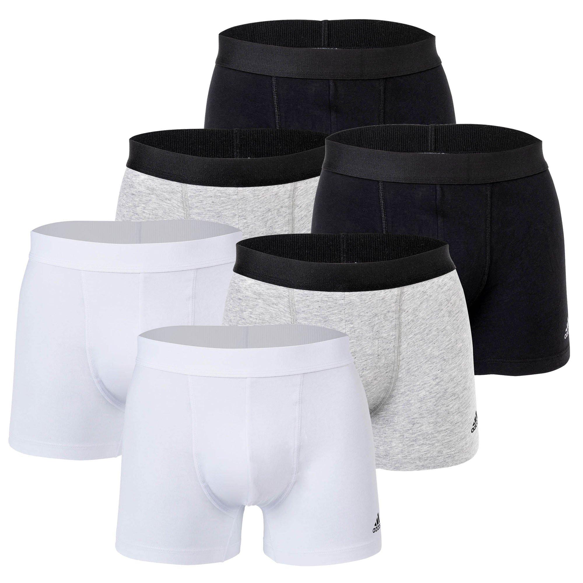 Image of adidas Boxershort 6er Pack Stretch Herren Grau S