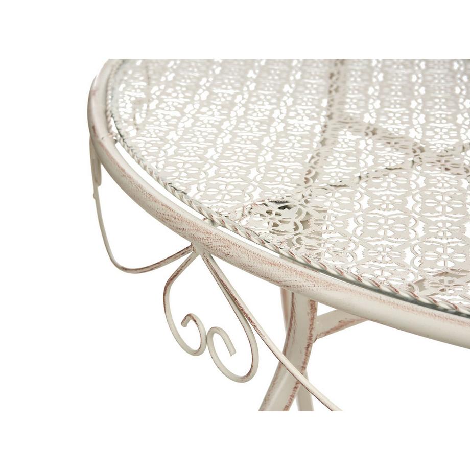 Beliani Outdoor Bistrotisch aus Eisen Retro FOLELLI  