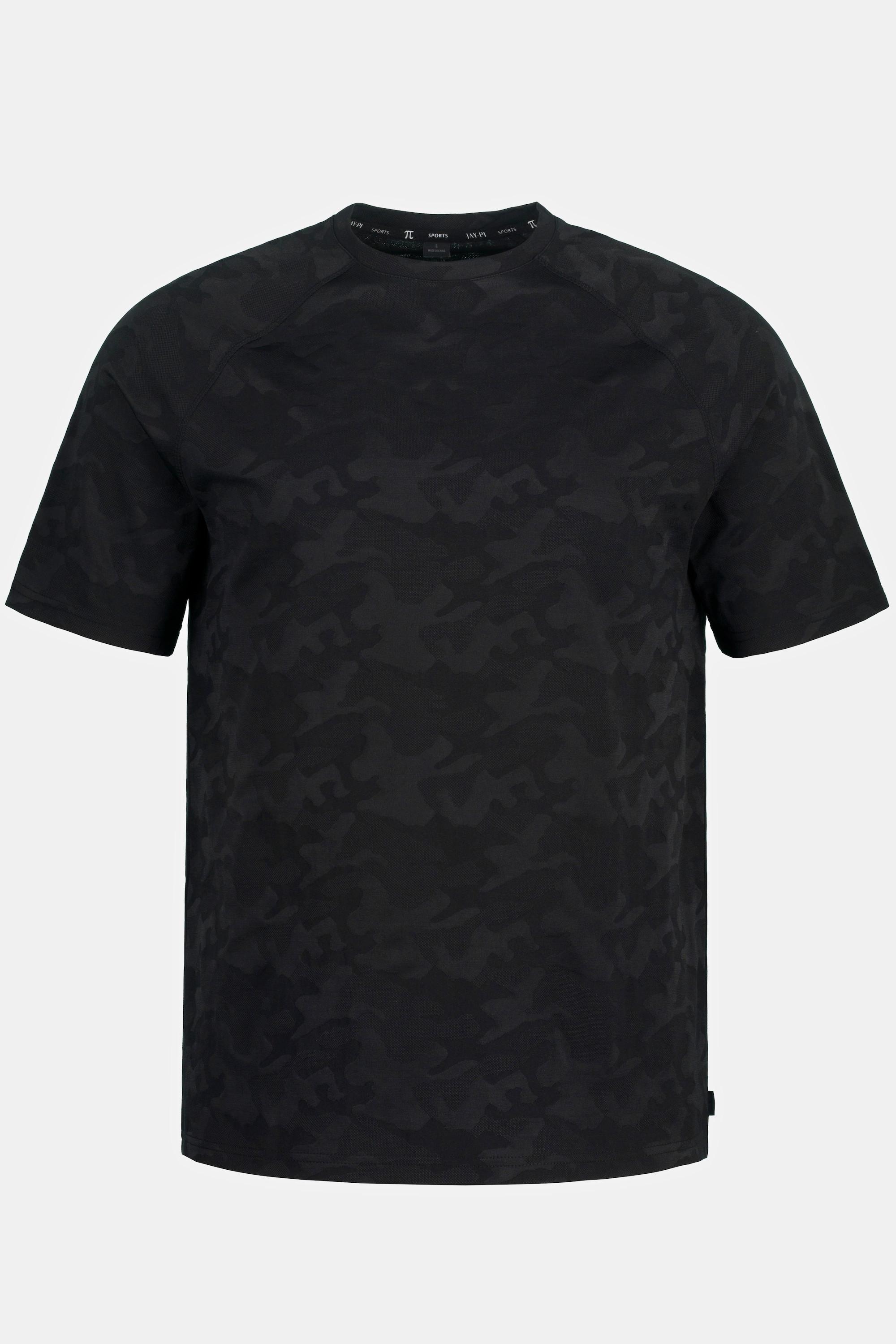 JP1880  T-shirt per il fitness con mezze maniche e fantasia camouflage 