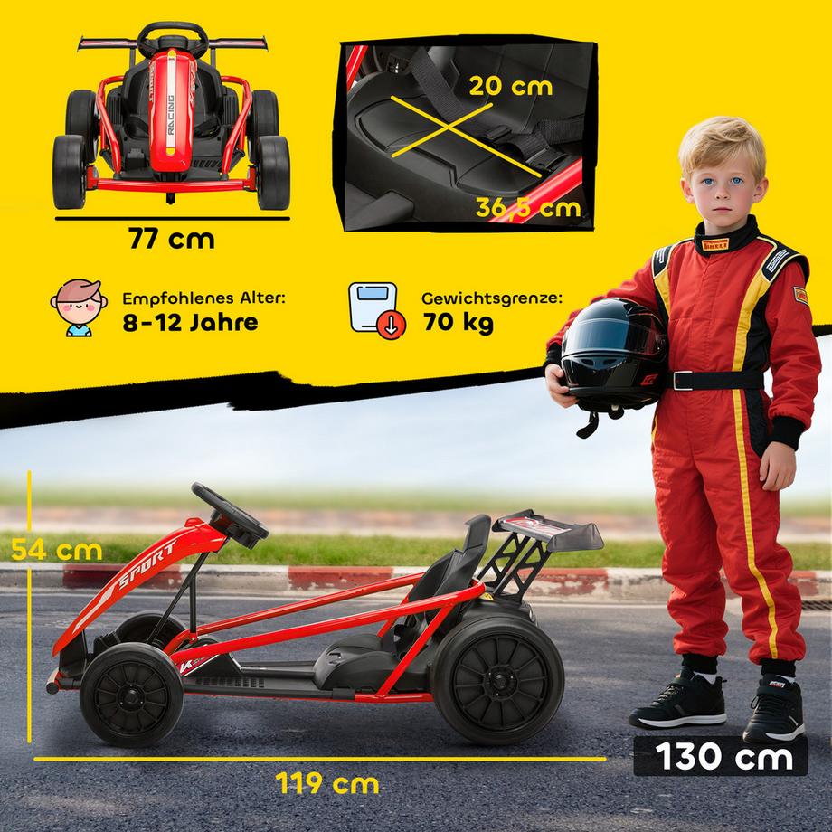 AIYAPLAY  Karting électrique pour enfants 