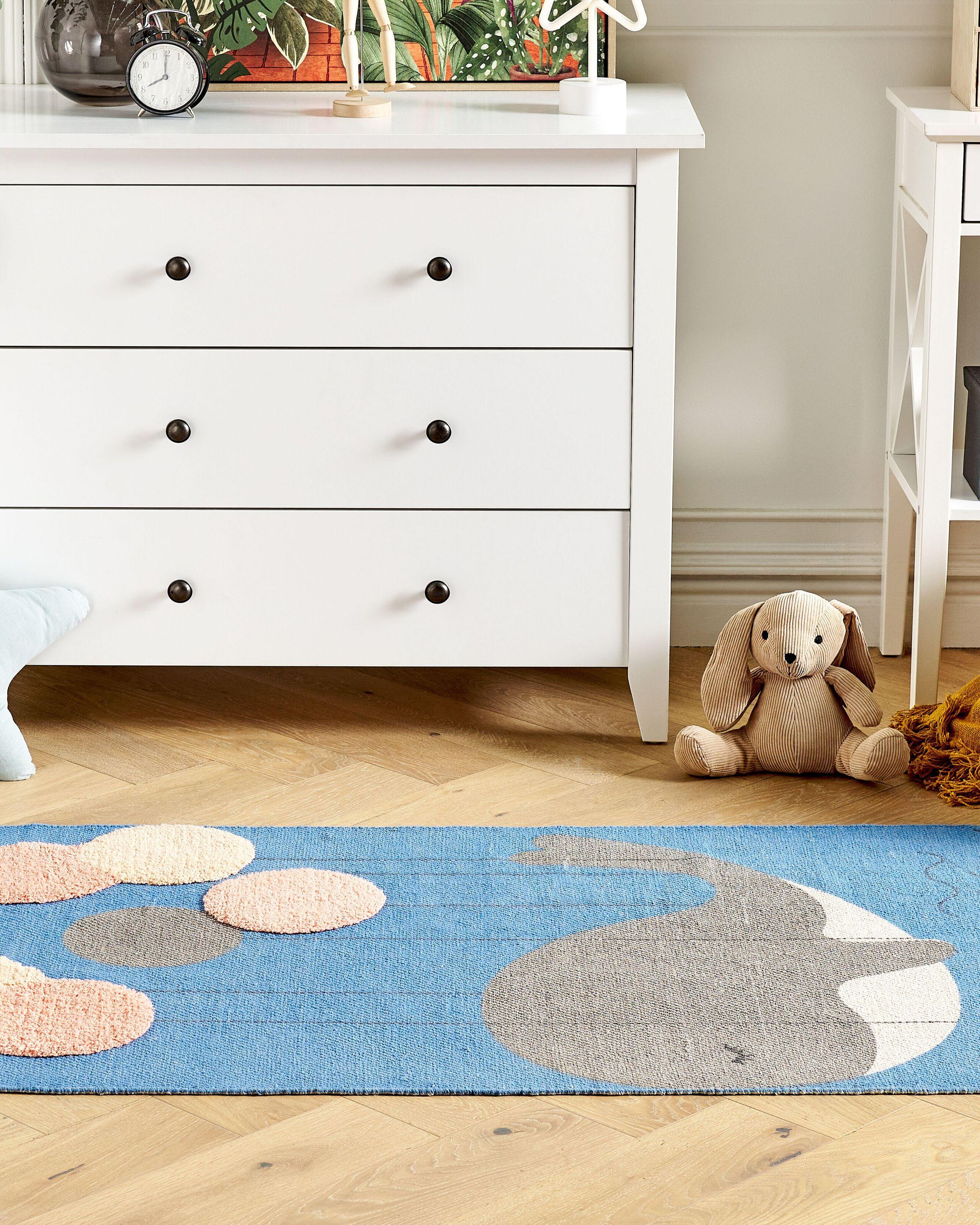 Beliani Tapis enfant en Coton Traditionnel BALABANG  