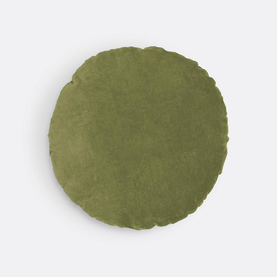 Coussin rond velours