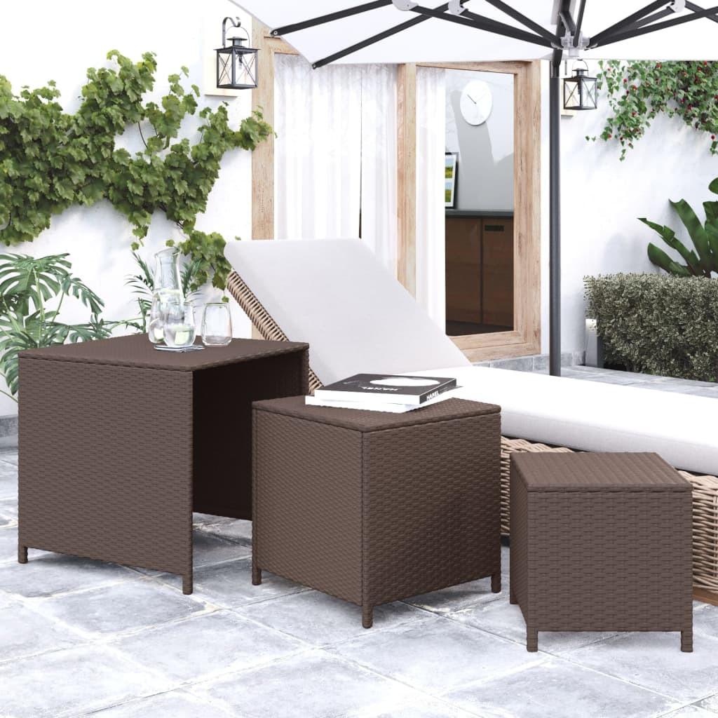 VidaXL Satztisch poly-rattan  