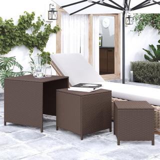 VidaXL Satztisch poly-rattan  