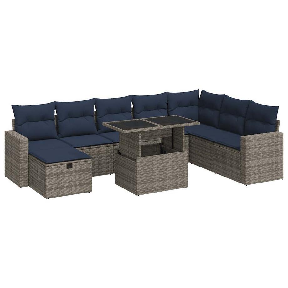 set divano da giardino Polirattan
