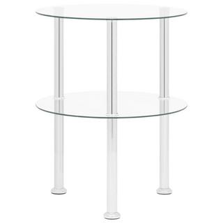 VidaXL Table d'appoint verre  