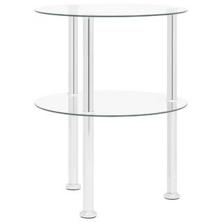 VidaXL Table d'appoint verre  