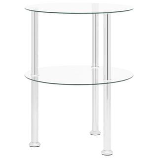 VidaXL Table d'appoint verre  