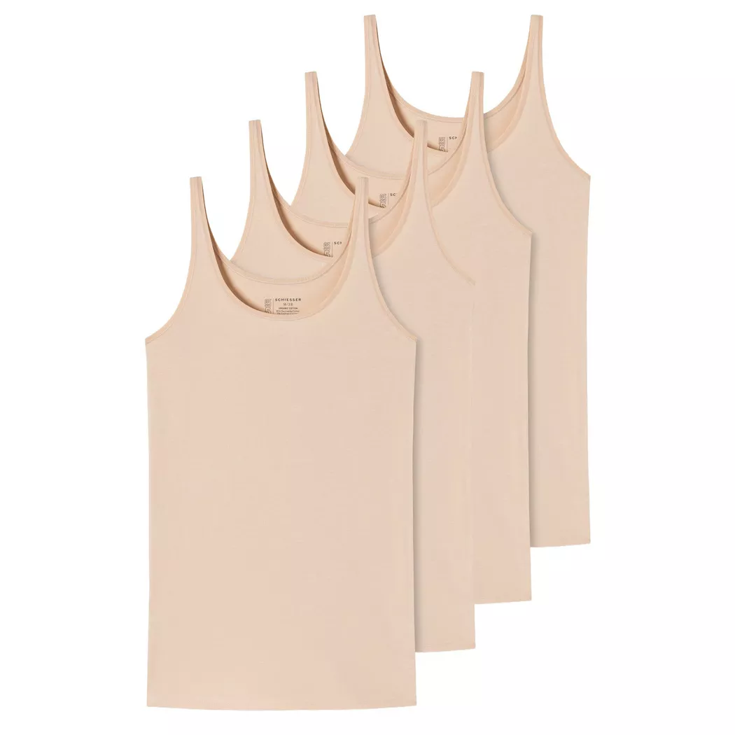 Schiesser Unterhemd "T-Shirt 4er Pack"