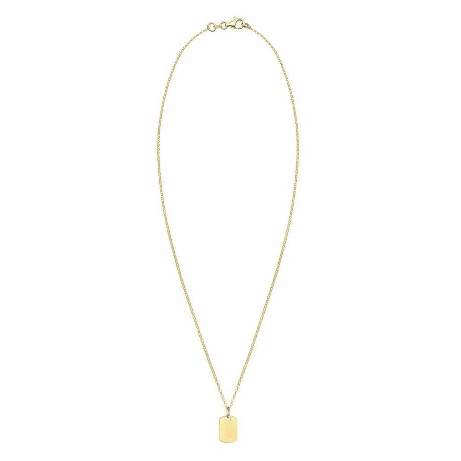 Kuzzoi  Halskette Marke Military Platte Brushed 