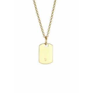 Kuzzoi  Collier Marque Plaque Militaire Brossée 