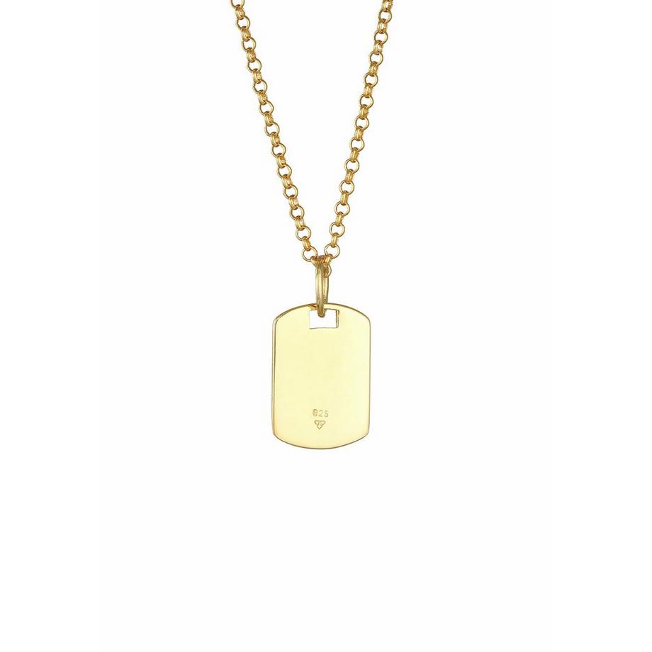 Kuzzoi  Halskette Marke Military Platte Brushed 