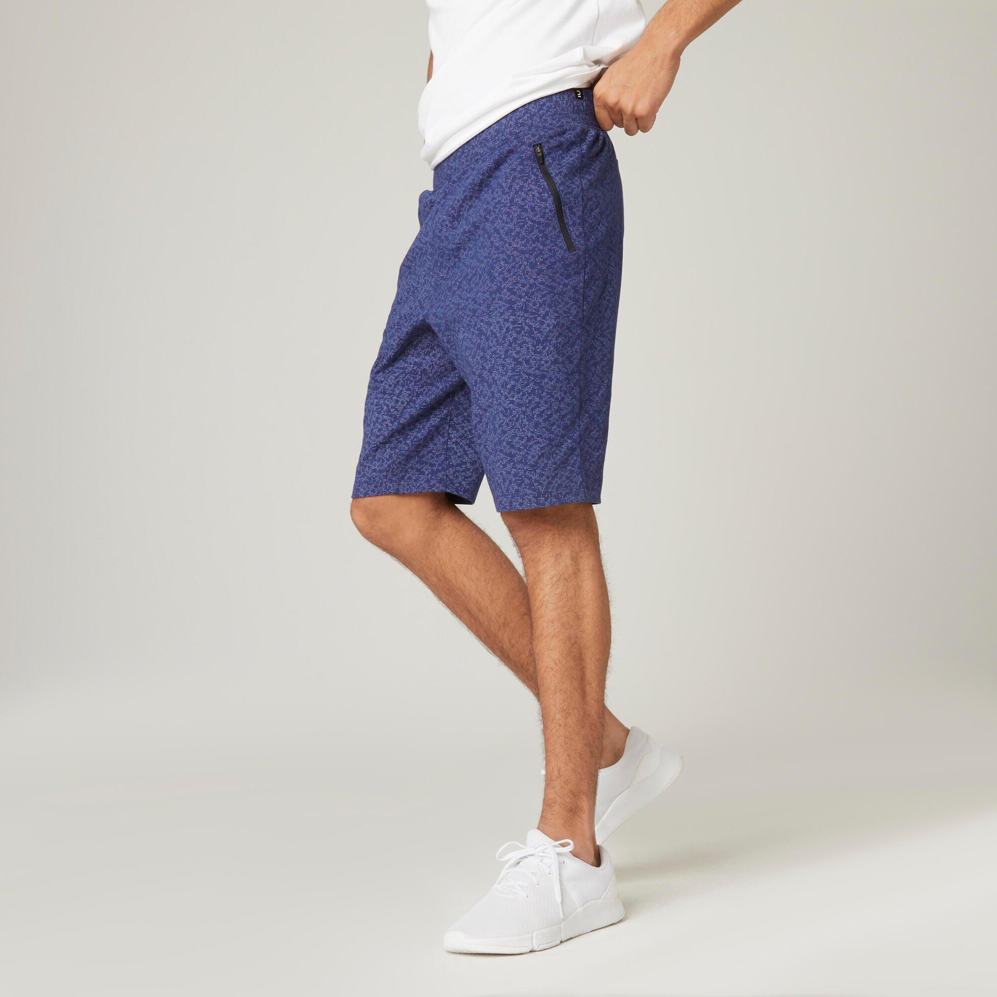 Image of Shorts - Fit Slim Herren Blau Bedruckt XL