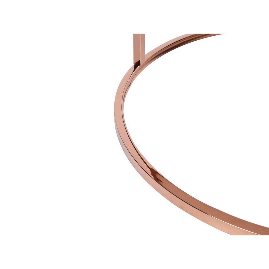 Beliani Couchtisch aus Edelstahl Modern CORAL  