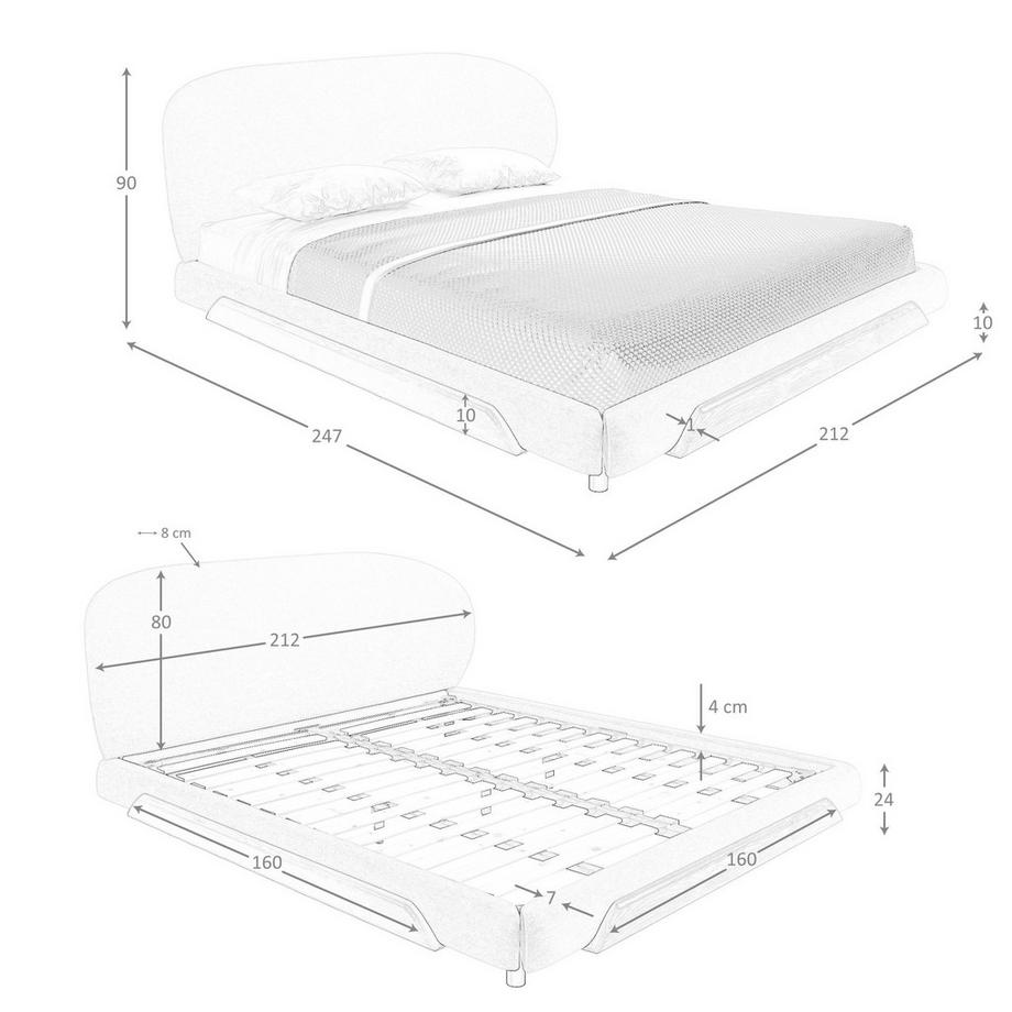ANGEL CERDA Modernes Bett  