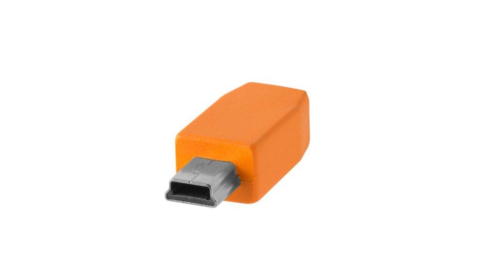 Tether Tools  CUC2415-ORG cavo USB 4,6 m USB 2.0 USB C Mini-USB B Arancione 