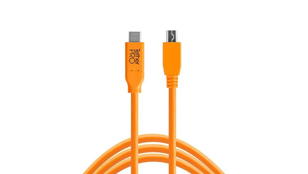 Image of CUC2415-ORG USB Kabel 4,6 m USB 2.0 USB C Mini-USB B Orange