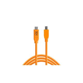 Tether Tools  CUC2415-ORG cavo USB 4,6 m USB 2.0 USB C Mini-USB B Arancione 