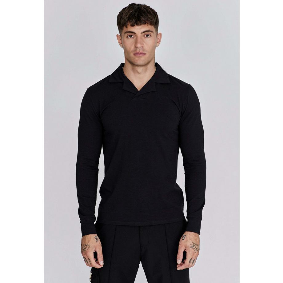 Sik Silk Langarm Polo T-Shirt  