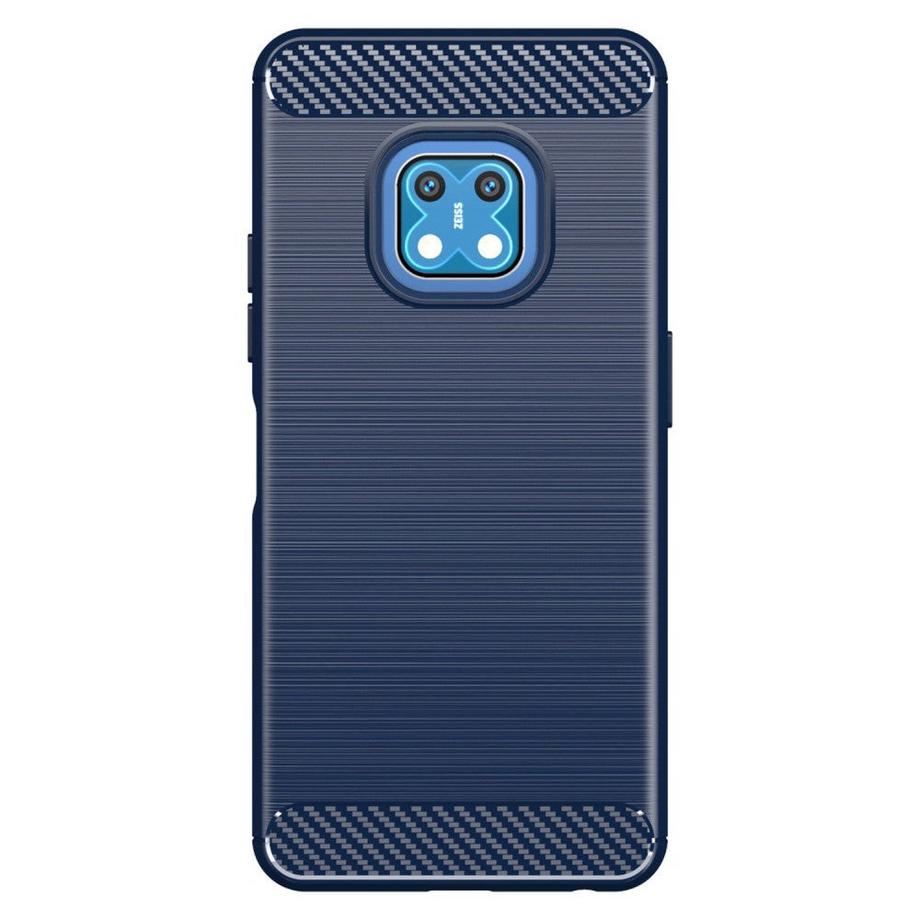 Cover-Discount  Nokia XR20 - Housse métal look carbone bleu 