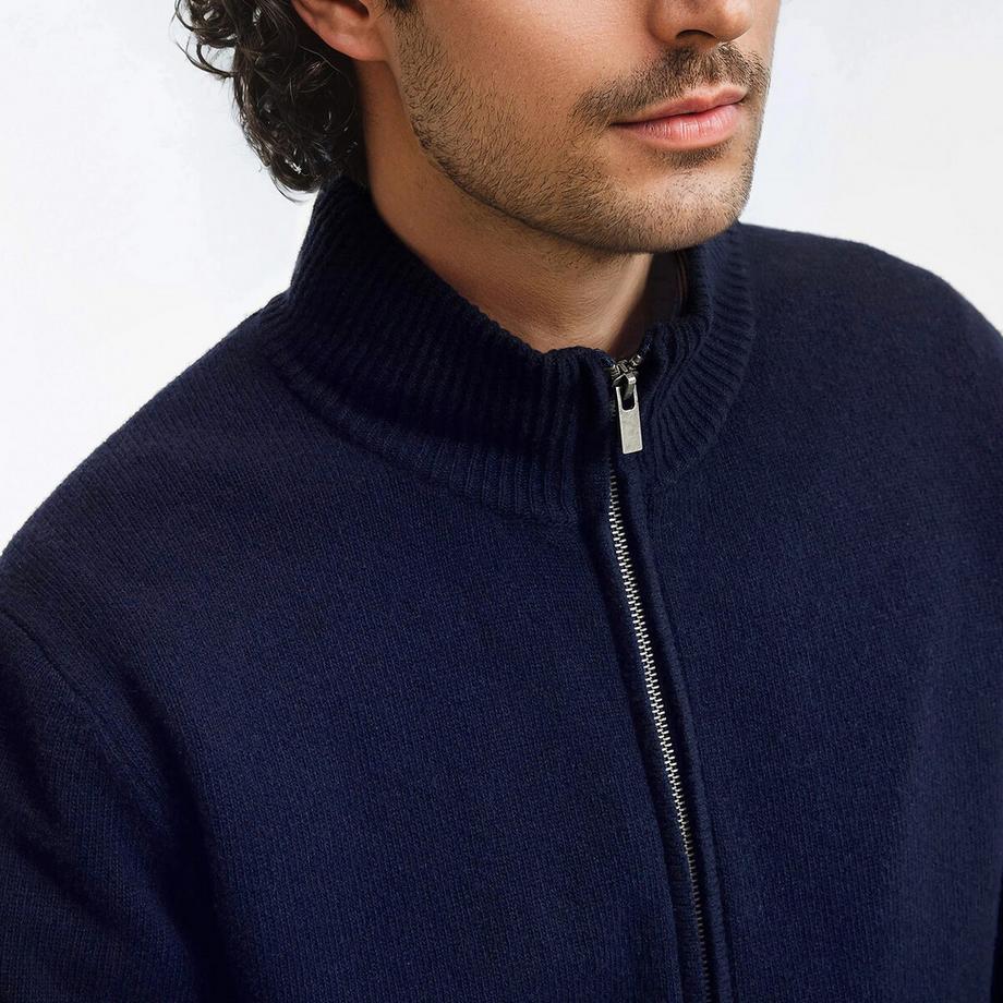 La Redoute Collections Lammwoll Strickjacke  