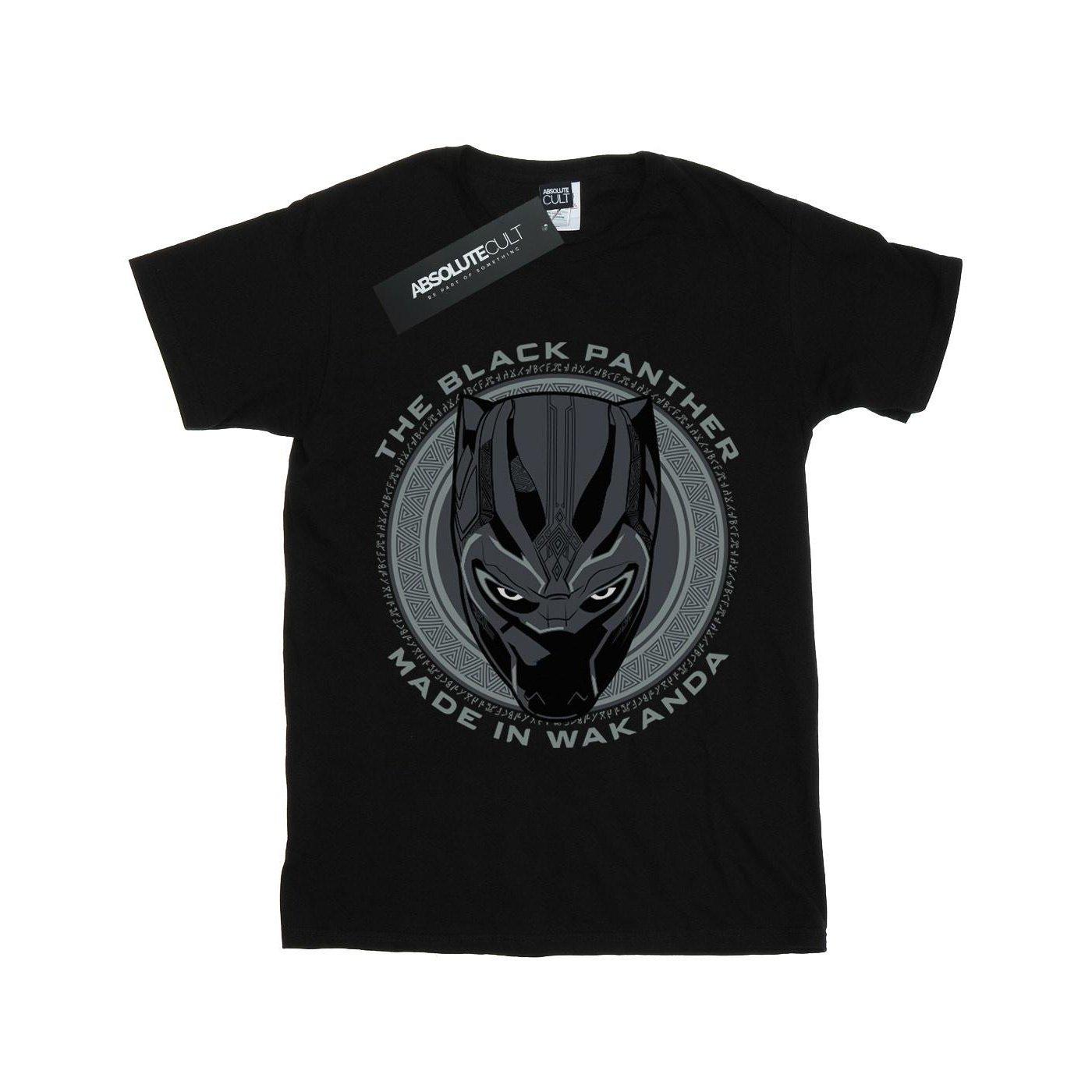 Image of Black Panther Made In Wakanda Tshirt Mädchen Schwarz 152-158