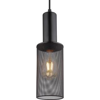 mutoni Lampe à suspension Jedd métal noir mat 1xE27  