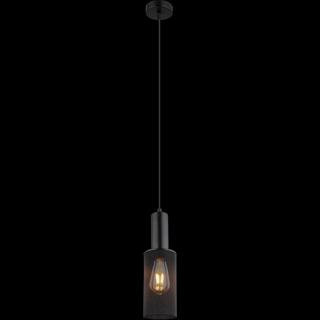 mutoni Lampe à suspension Jedd métal noir mat 1xE27  