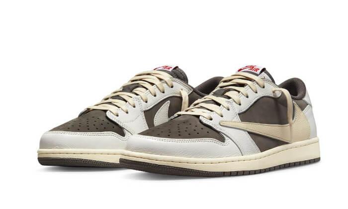 Image of Air Jordan 1 Low Travis Scott Reverse Mocha Damen Kühles Braun 46