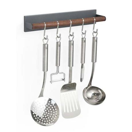 Forster Home Portautensili da cucina magnetico noce  