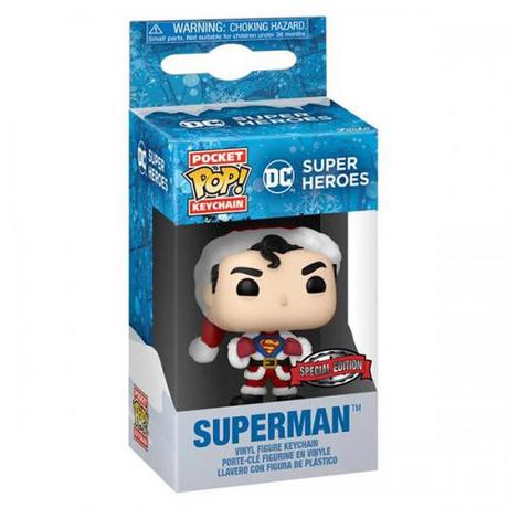 Funko  Portachiavi Funko Pop ! DC Holiday : Superman 